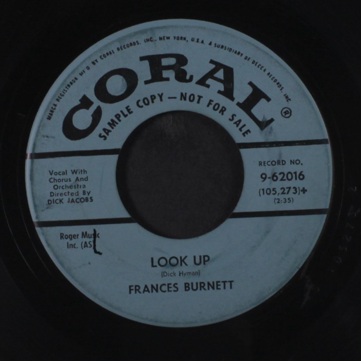 walkin' into love / look up by FRANCES BURNETT