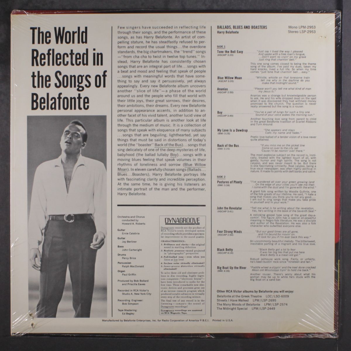 ballads blues & boasters by HARRY BELAFONTE