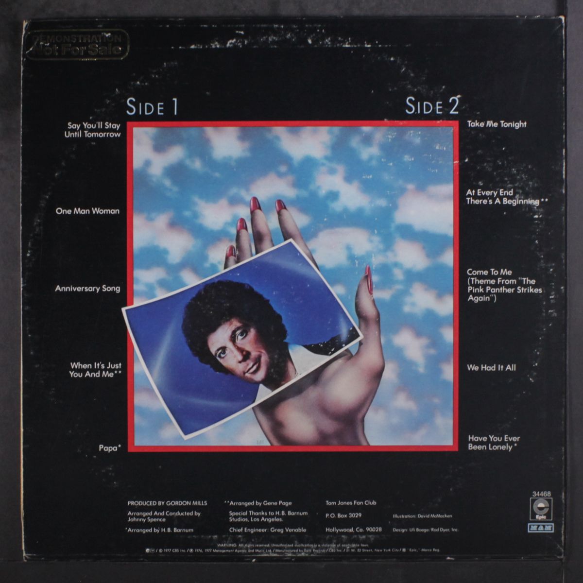 say you'll stay until tomorrow by TOM JONES