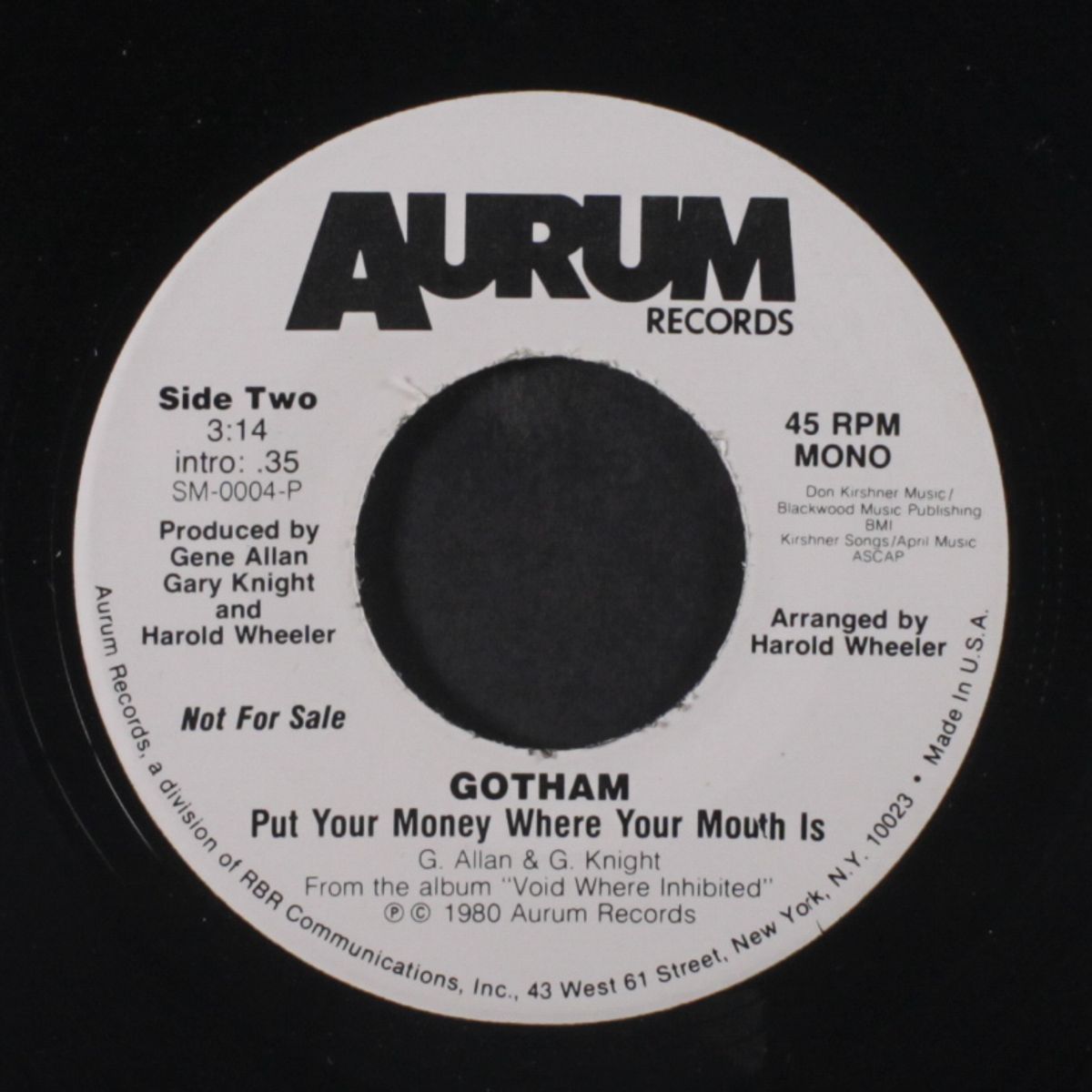 put your money where your mouth is / mono by GOTHAM