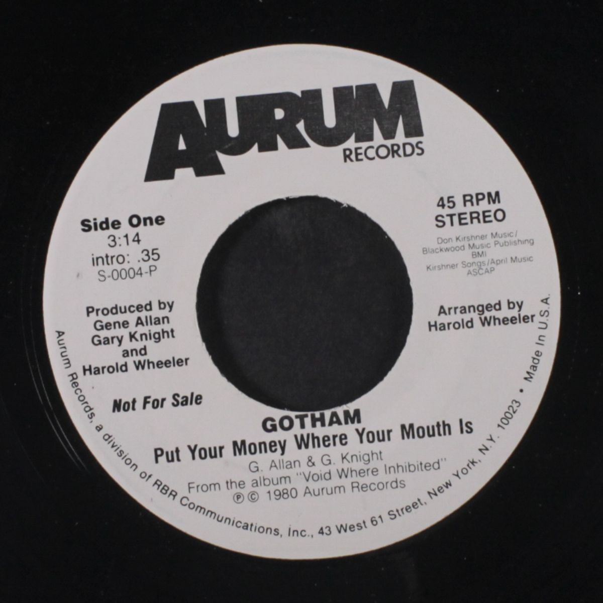 put your money where your mouth is / mono by GOTHAM