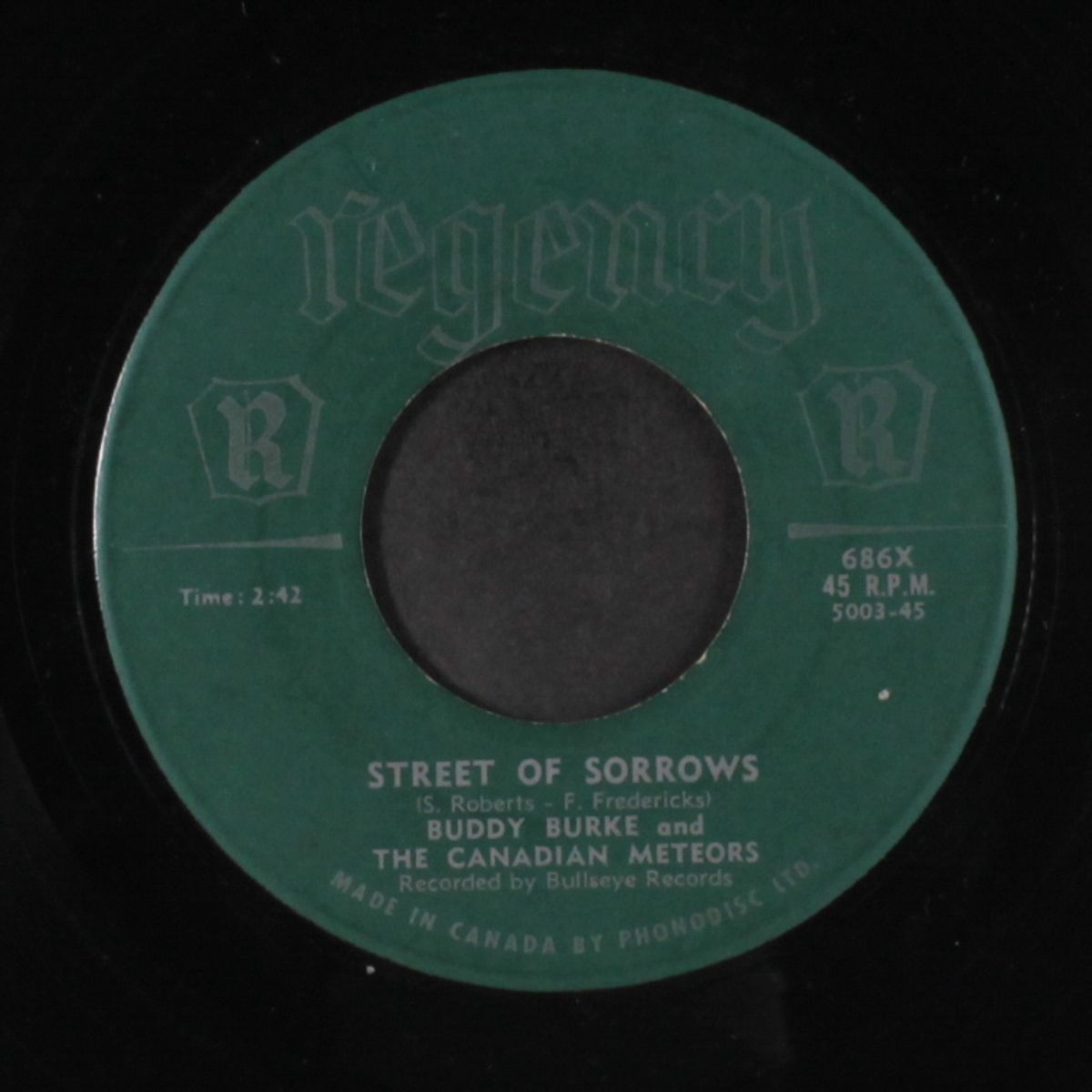 that big old moon / street of sorrows by BUDDY BURKE