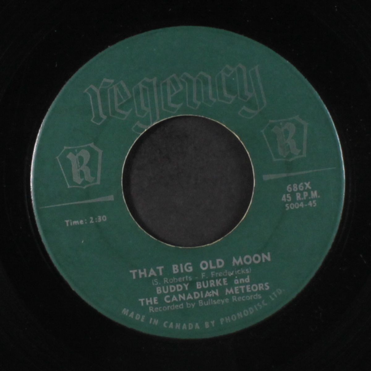 that big old moon / street of sorrows by BUDDY BURKE
