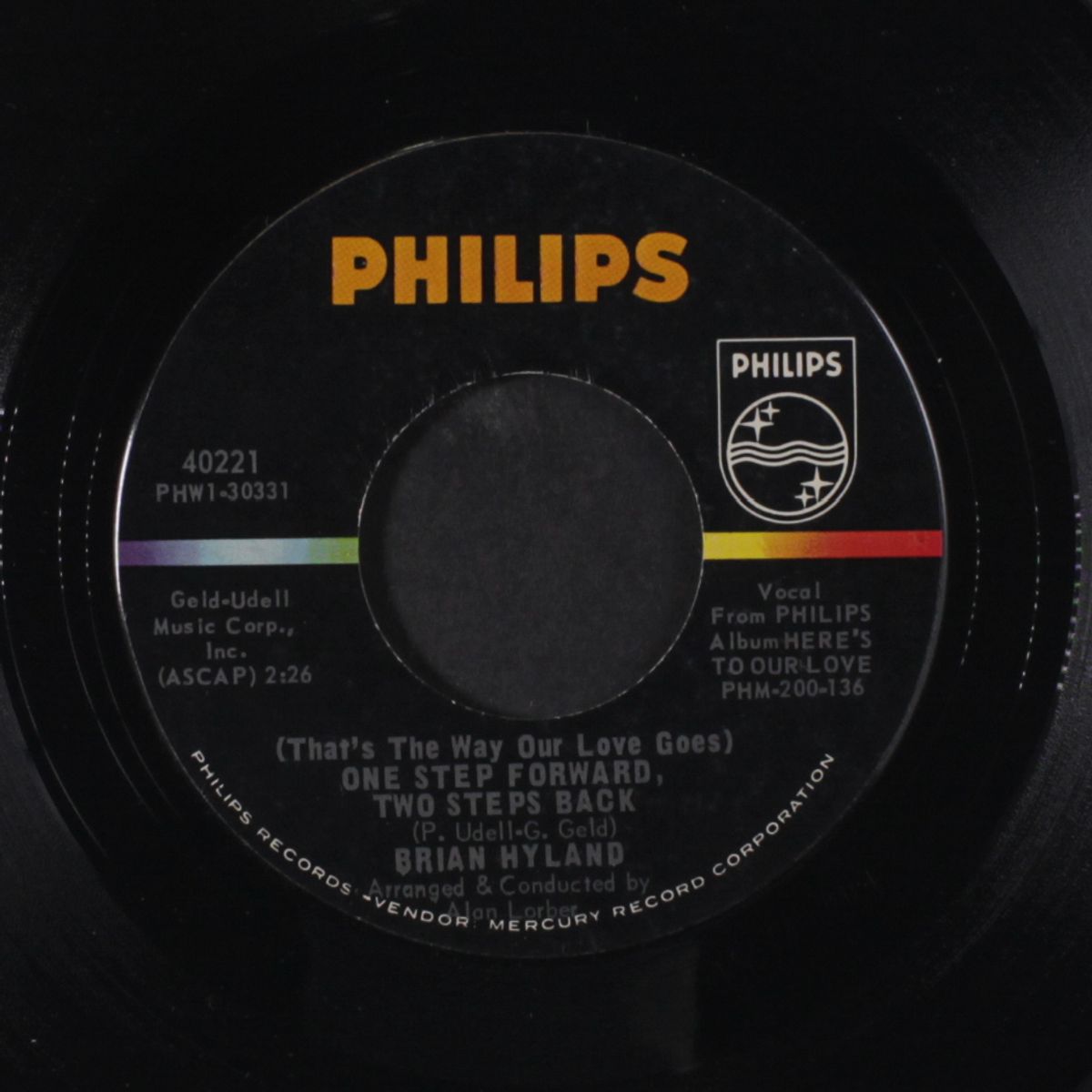 now i belong to you / one step forward, two steps back by BRIAN HYLAND
