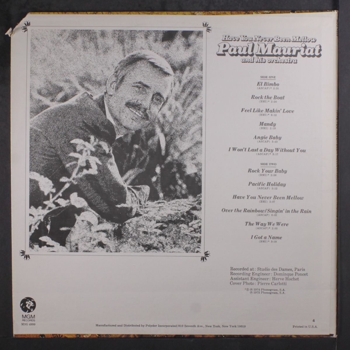 have you never been mellow by PAUL MAURIAT