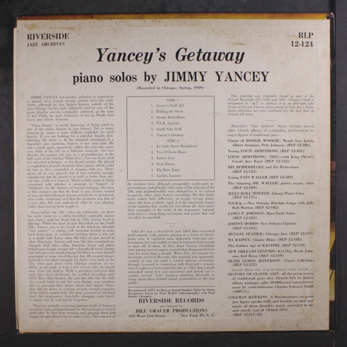 yancey's getaway by JIMMY YANCEY