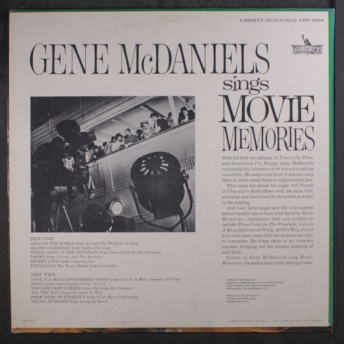 sings movie memories by GENE MCDANIELS
