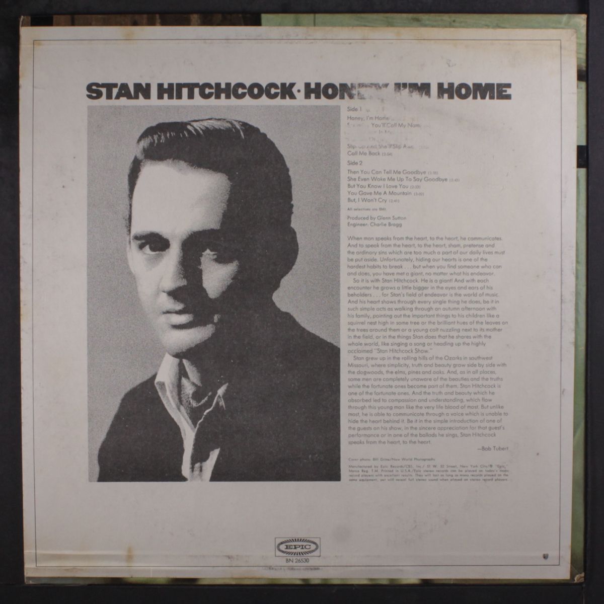 honey, i'm home by STAN HITCHCOCK
