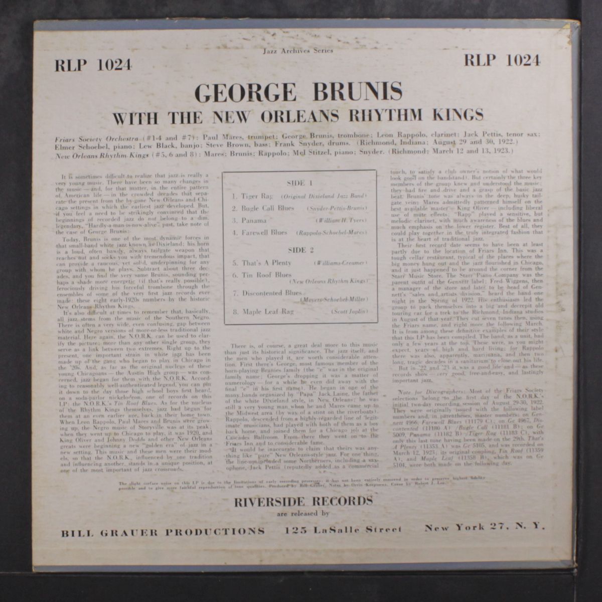 with new orleans rhythm kings by GEORGE BRUNIS