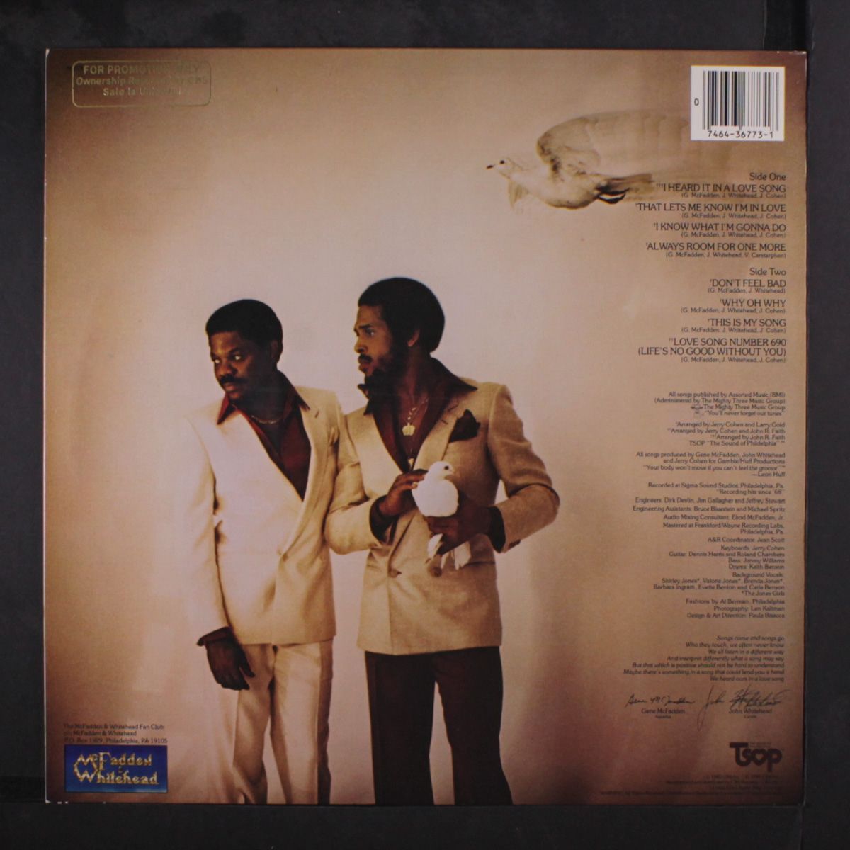 i heard it in a love song by MCFADDEN & WHITEHEAD