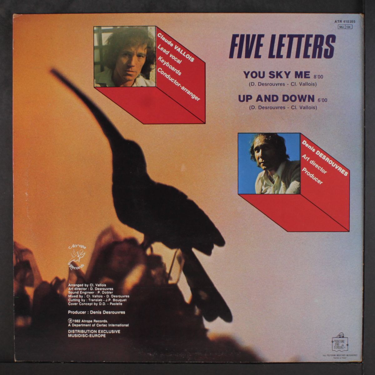 you sky me / up and down by FIVE LETTERS