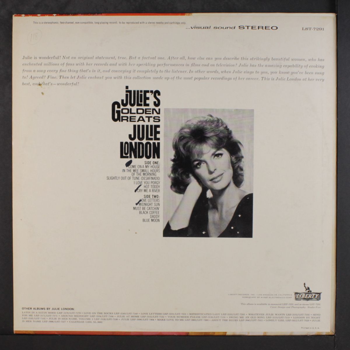 julie's golden greats by JULIE LONDON