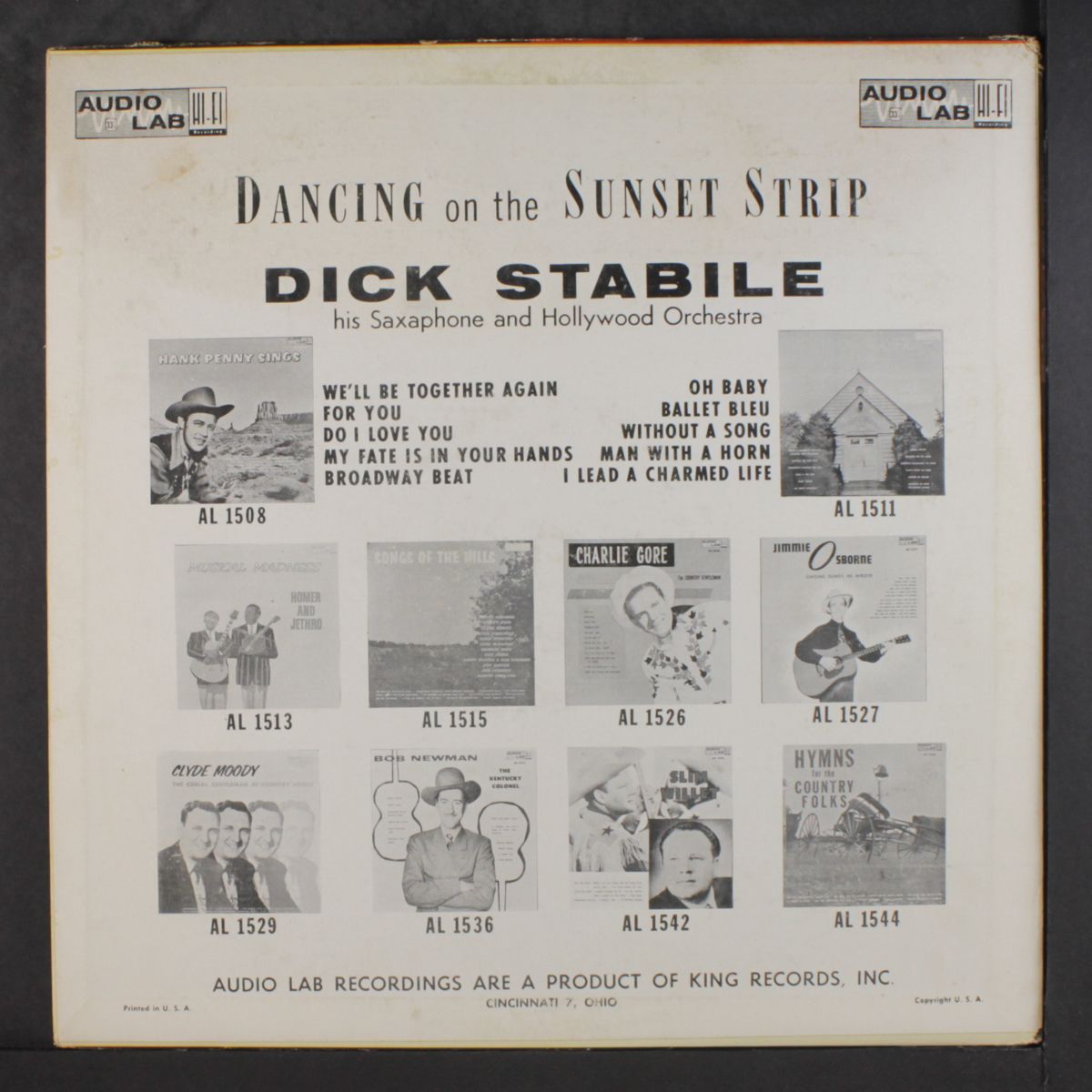 dancing on the sunset strip by DICK STABILE
