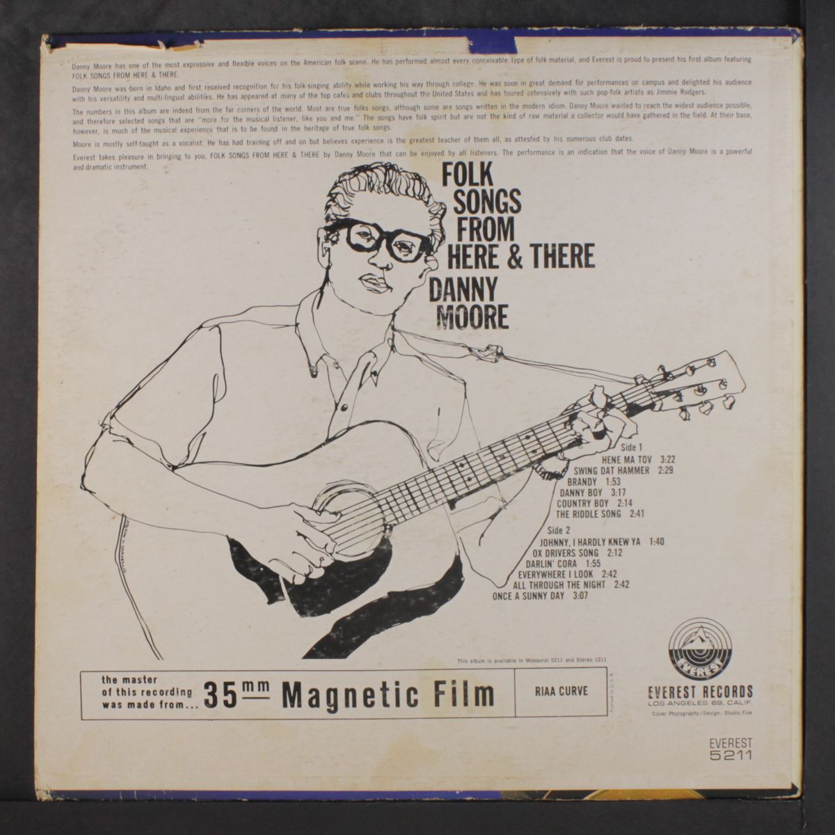 folk songs from here & there by DANNY MOORE