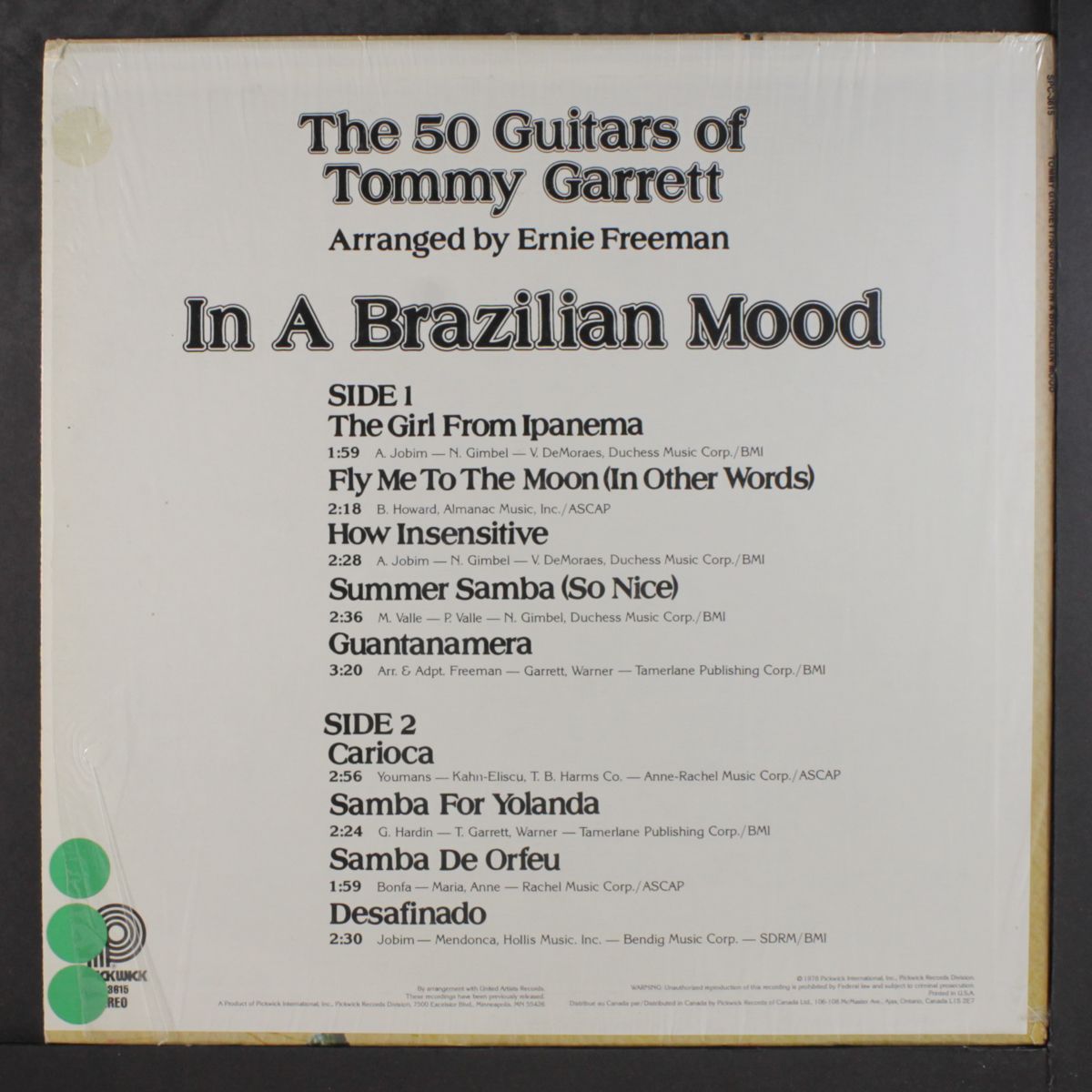 in a brazilian mood by 50 GUITARS OF TOMMY GARRETT