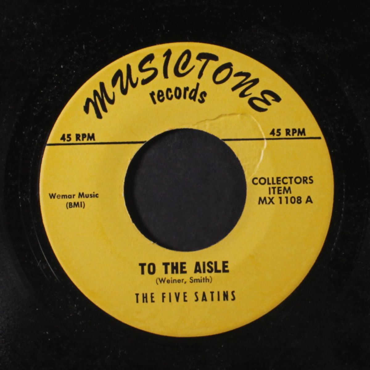 to the aisle / just to be near you by FIVE SATINS