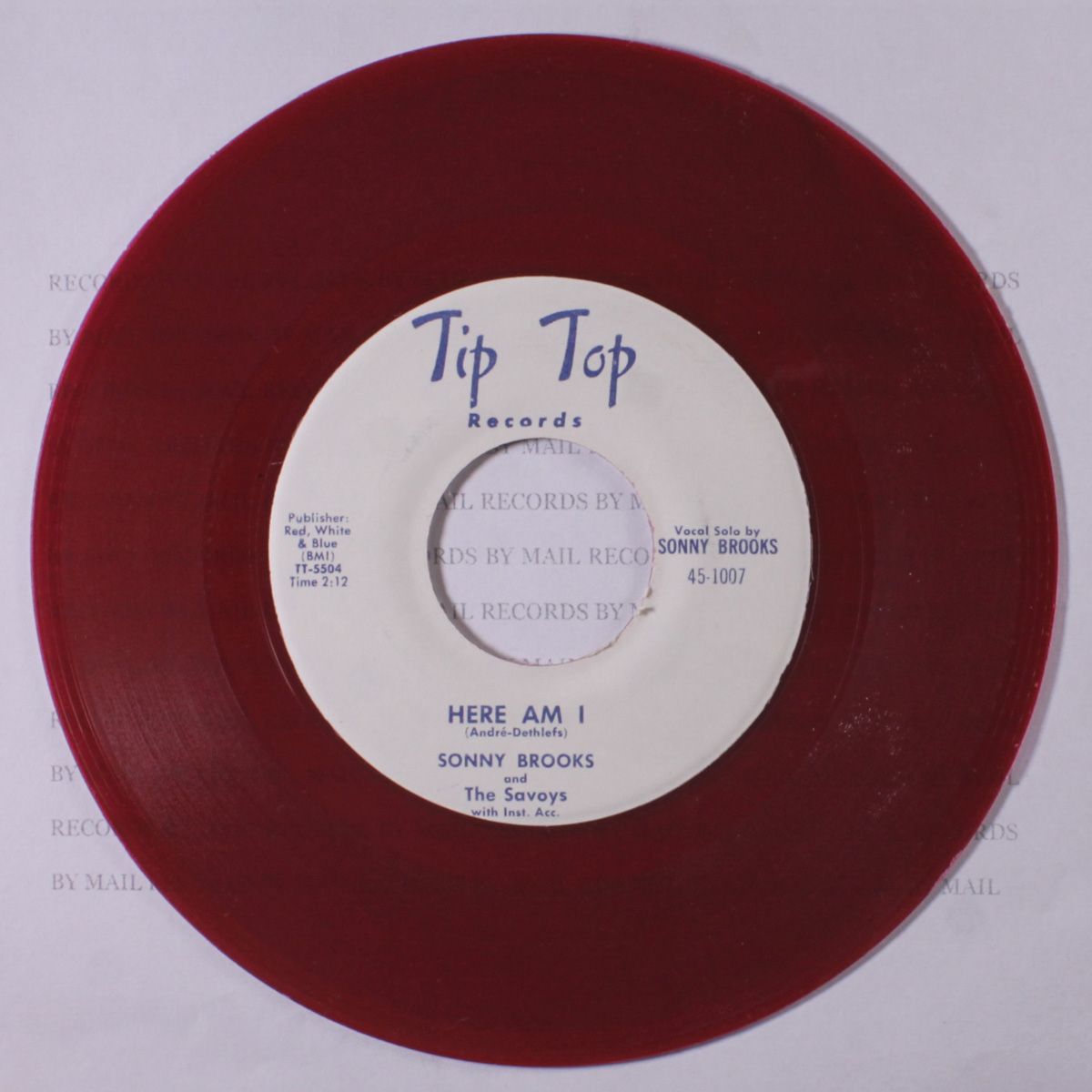 here am i by SONNY BROOKS & SAVOYS