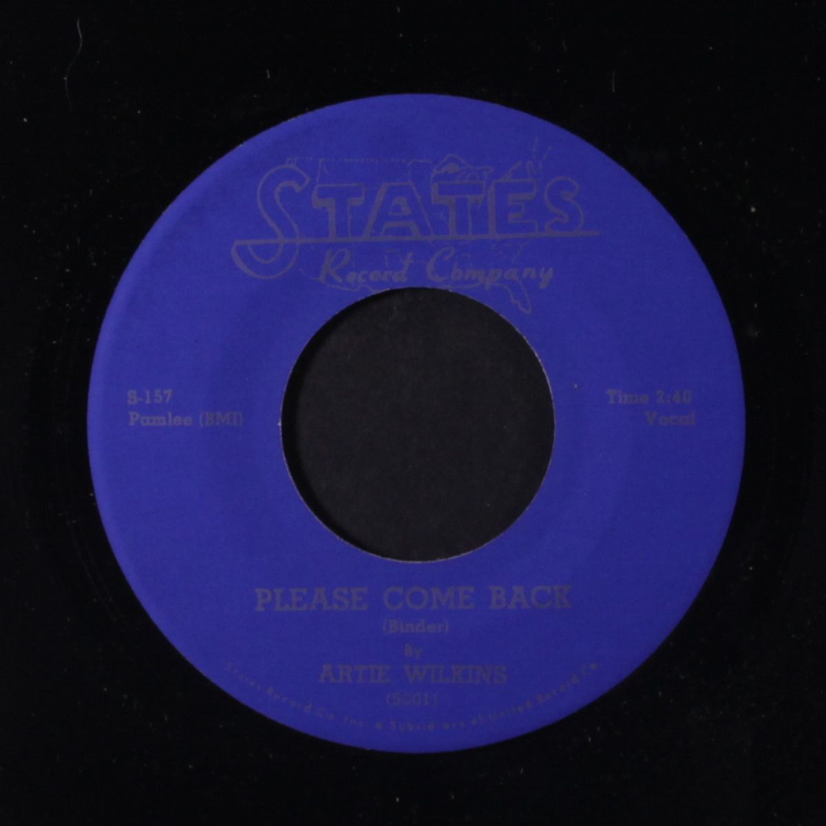 darling patricia / please come back by ARTIE WILKINS & PALMS