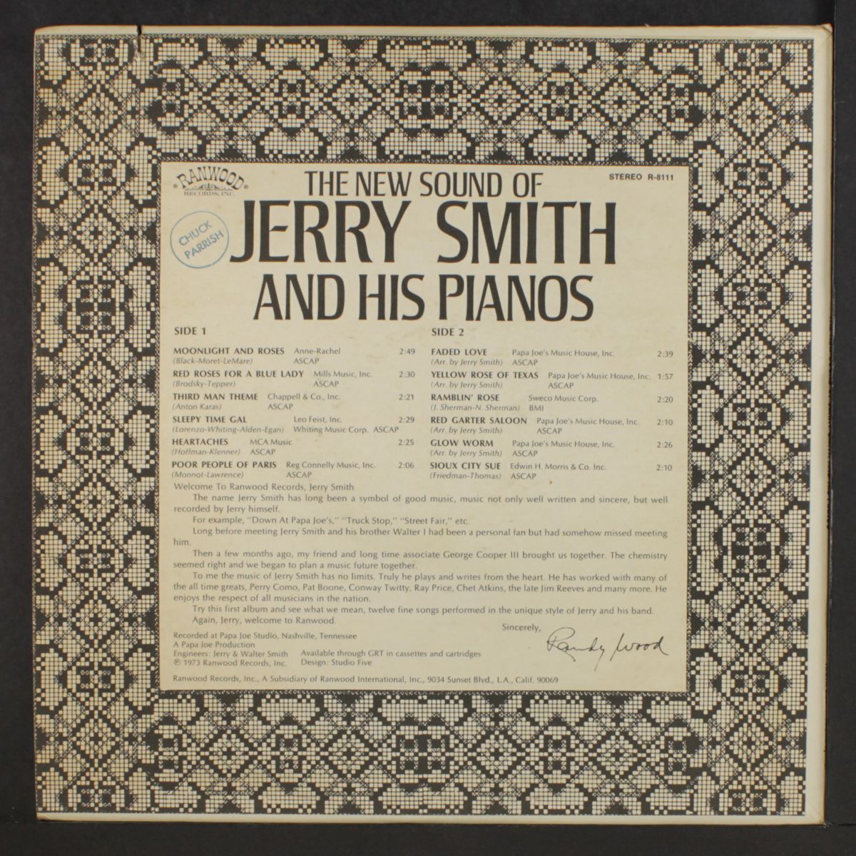 jerry smith and his pianos by JERRY SMITH