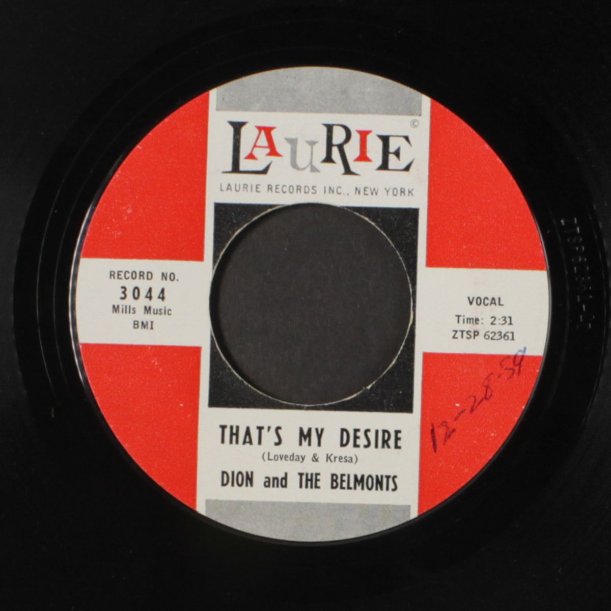 that's my desire / where or when by DION & BELMONTS