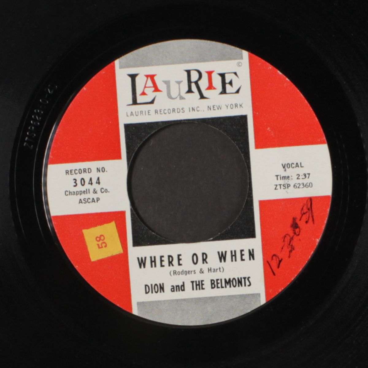 that's my desire / where or when by DION & BELMONTS