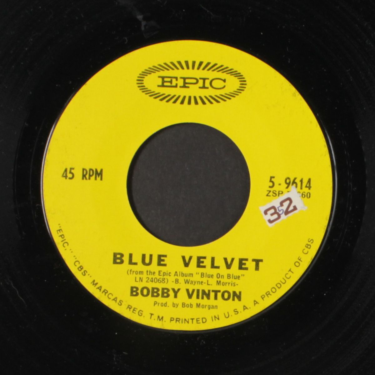blue velvet / is there a place by BOBBY VINTON