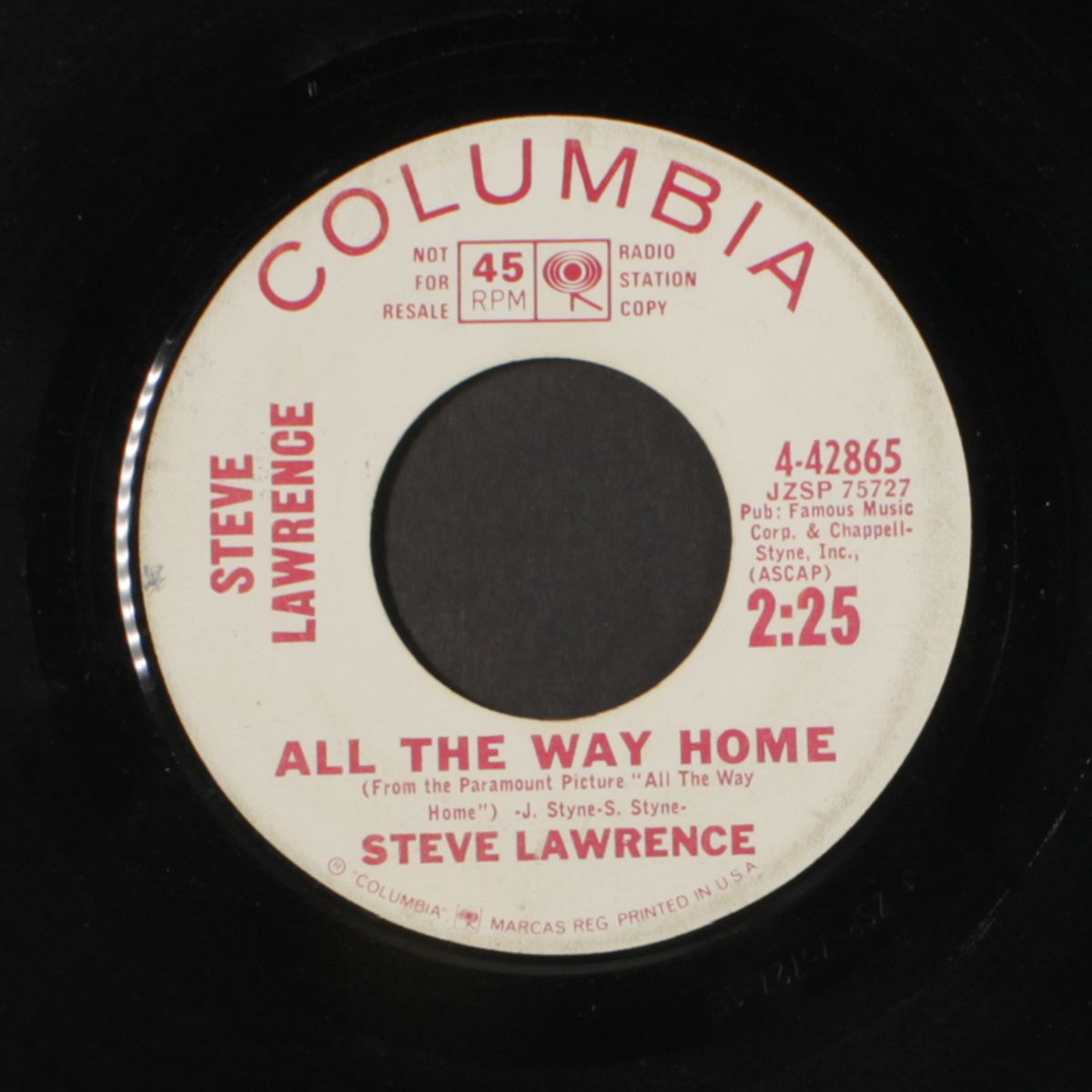 all the way home / walking proud by STEVE LAWRENCE