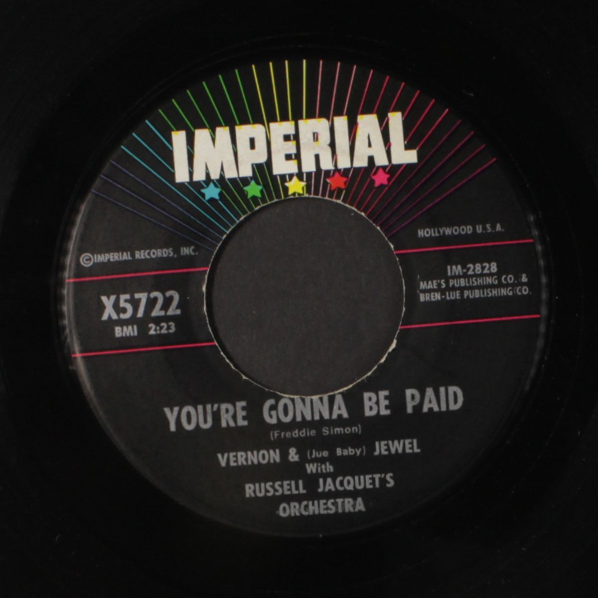sail on / you're gonne be paid by VERNON & JEWEL