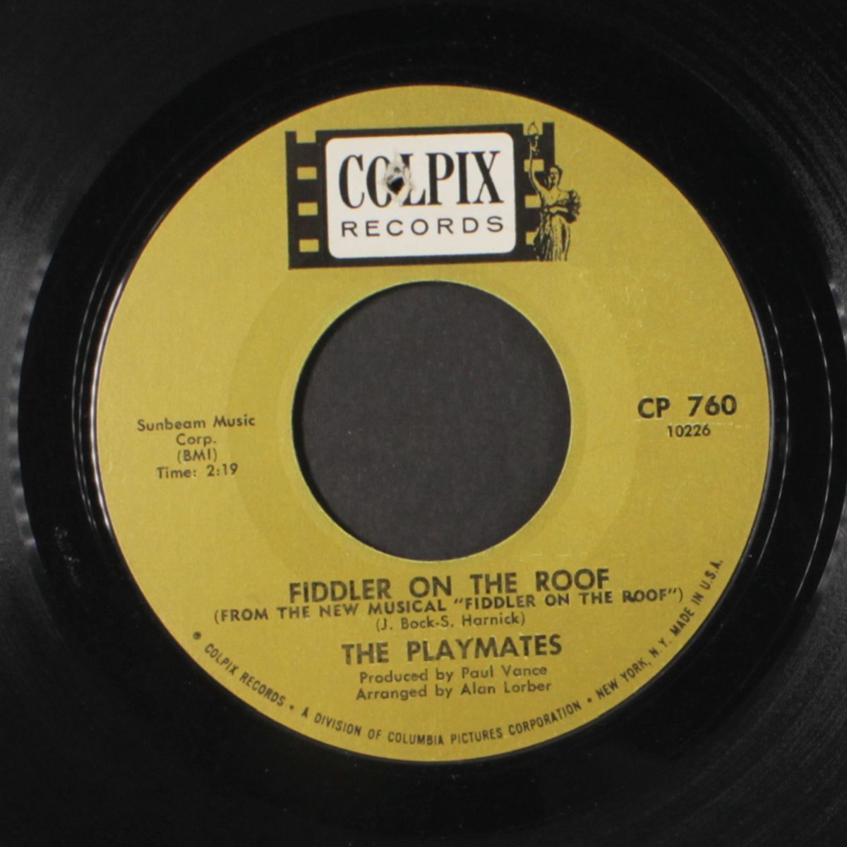 fiddler on the roof / a piece of the sky by PLAYMATES