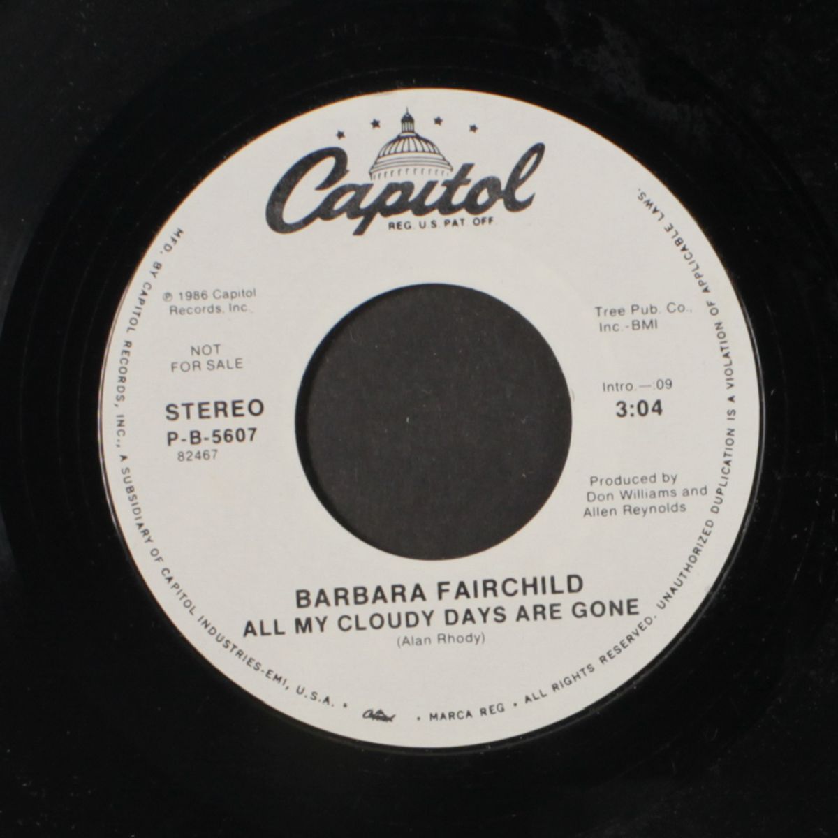 all my cloudy days are gone / same by BARBARA FAIRCHILD