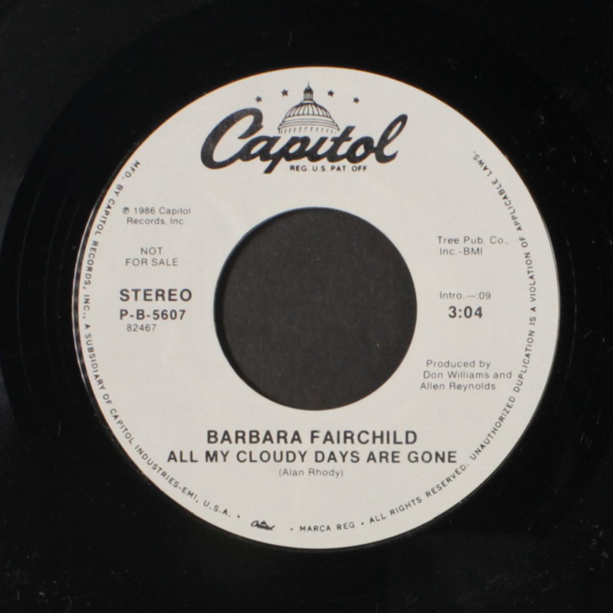 all my cloudy days are gone / same by BARBARA FAIRCHILD