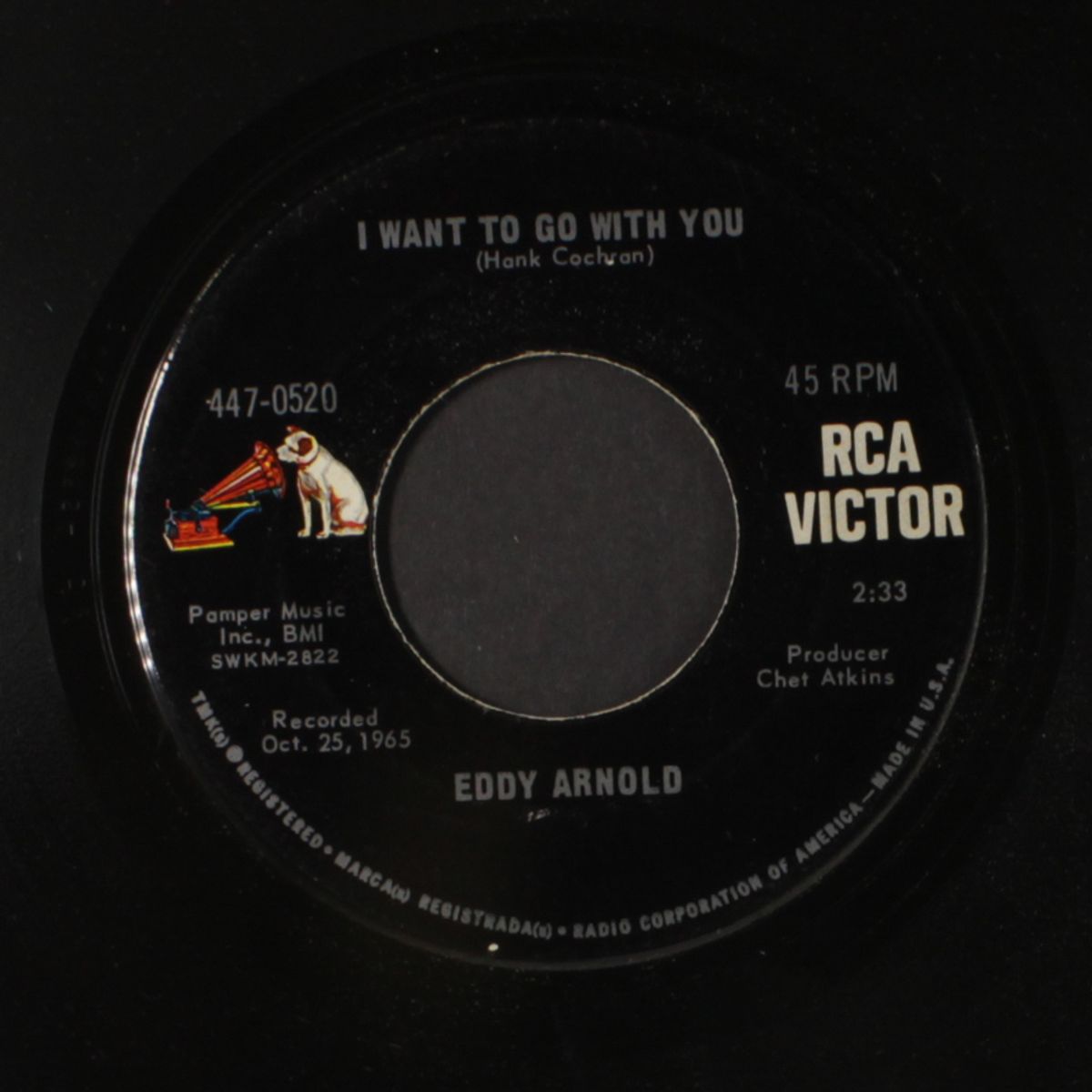 i want to go with you / make the world go away by EDDY ARNOLD