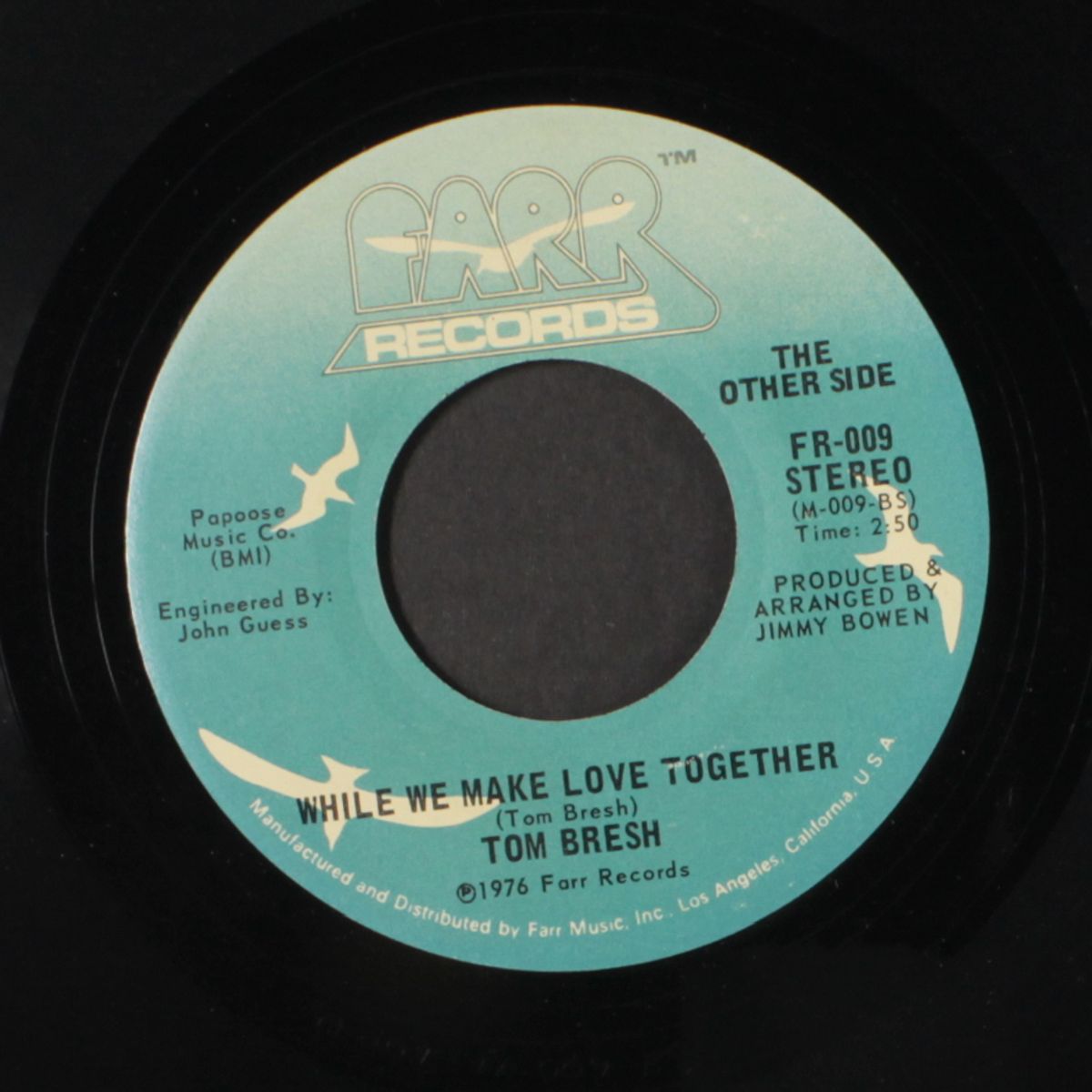 sad country love song / while we make love together by TOM BRESH