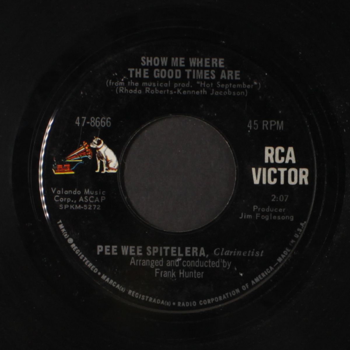 show me where the good times are / ebb tide by PEE WEE SPITELERA