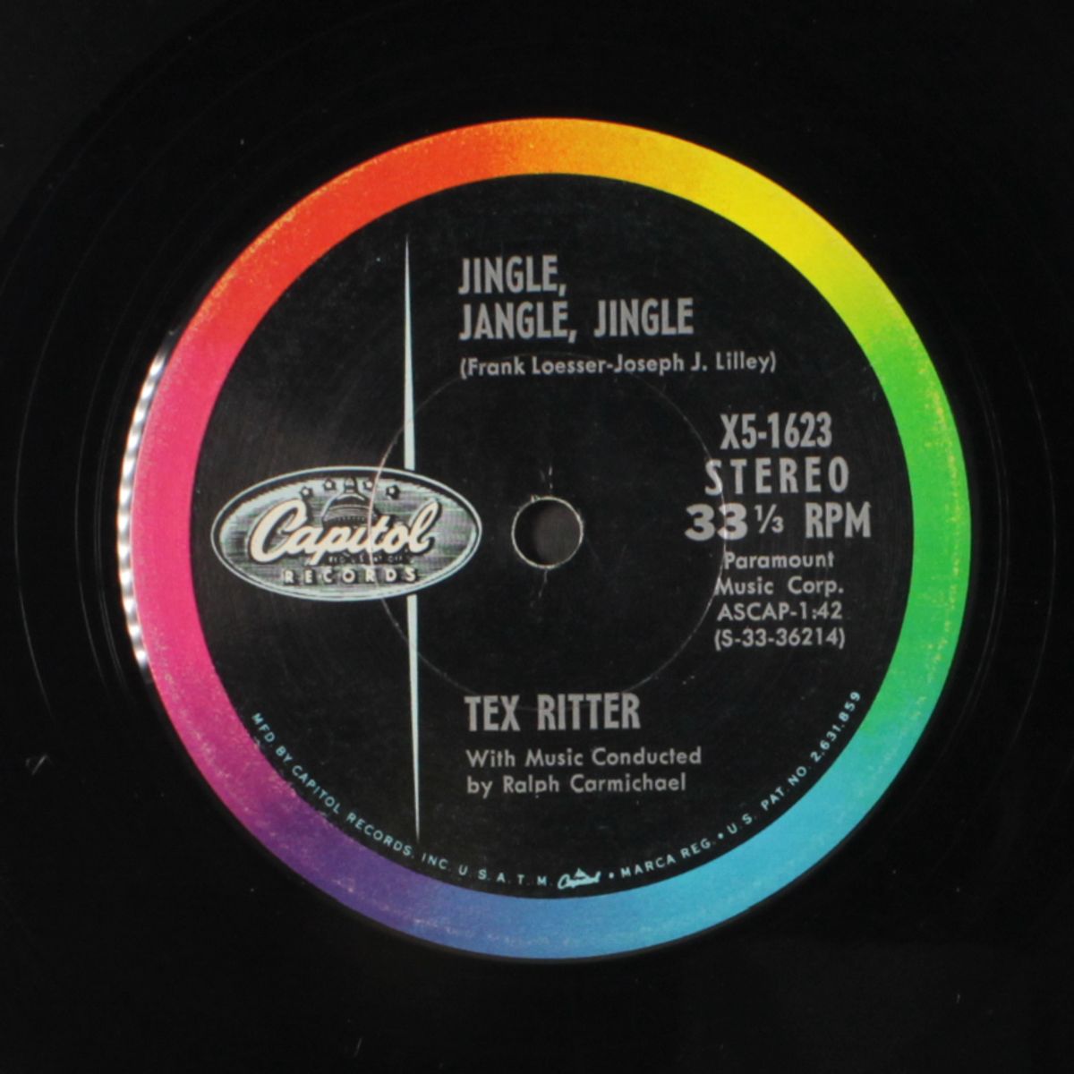 jingle jangle jingle / there's a new moon over my shoulder by TEX RITTER