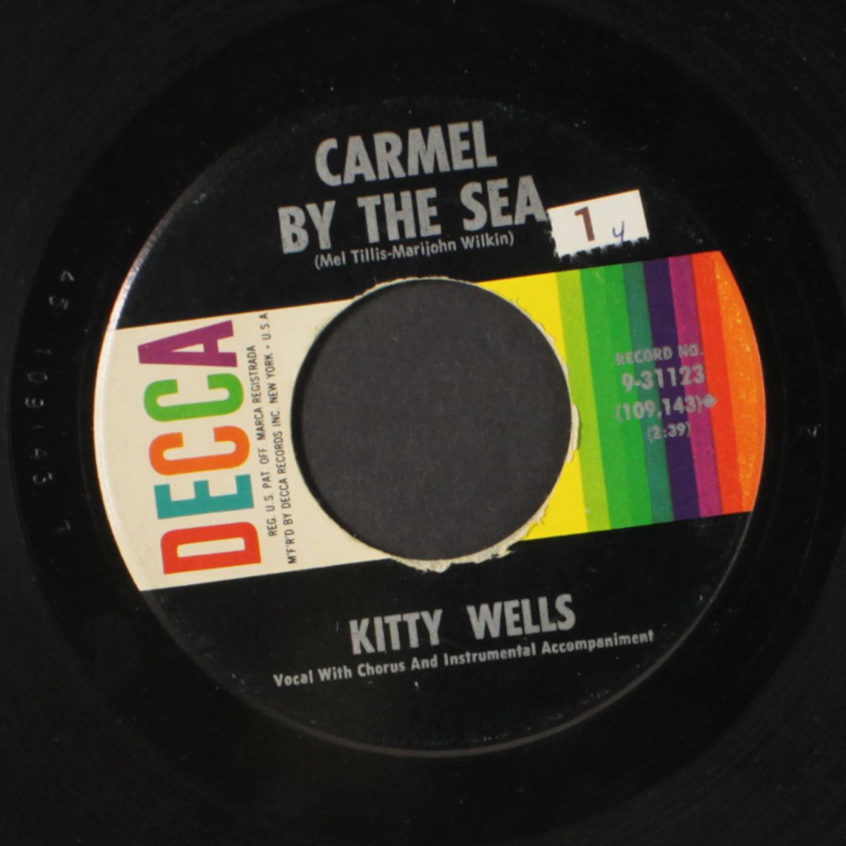 carmel by the sea / the man i used to know by KITTY WELLS