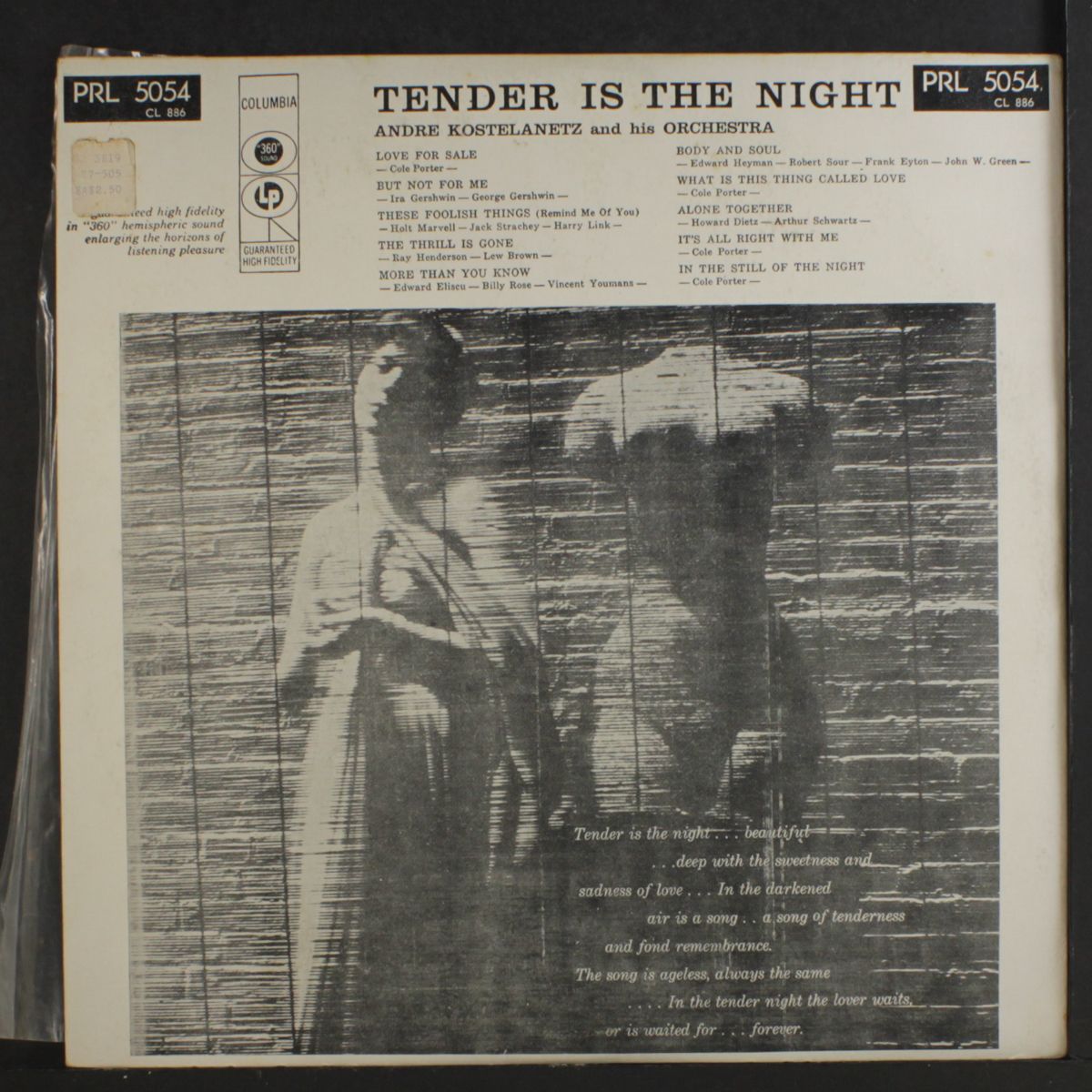 tender is the night by ANDRE KOSTELANETZ