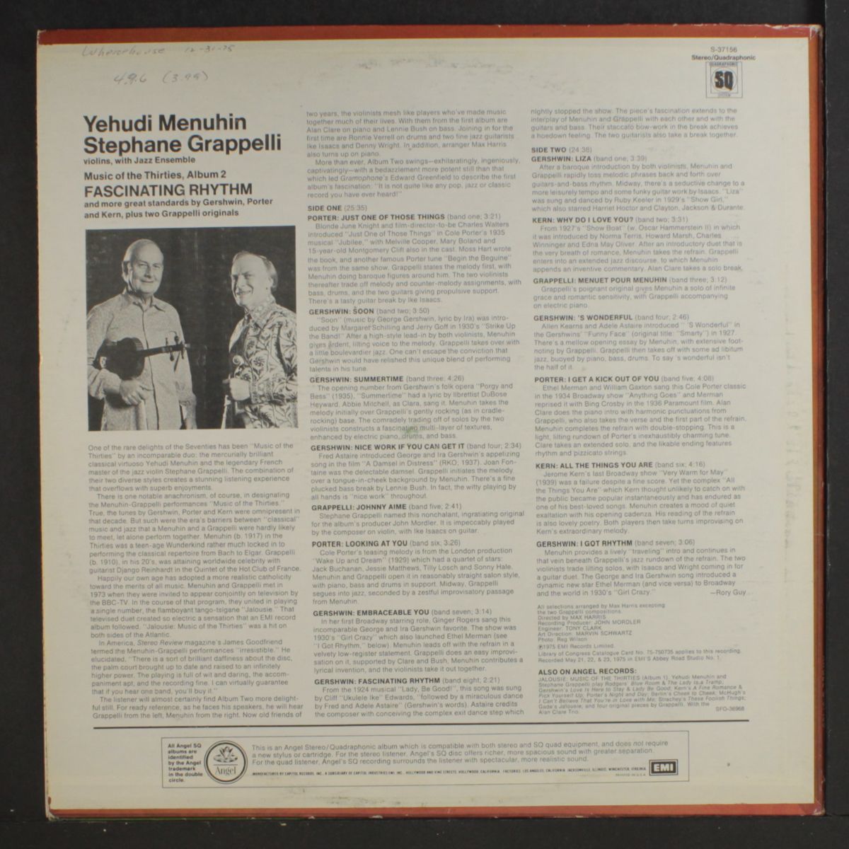 fascinating rhythm by YEHUDI MENUHIN & STEPHANE RAPPELLI